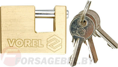Замок навесной латунный 50 мм Vorel 77210