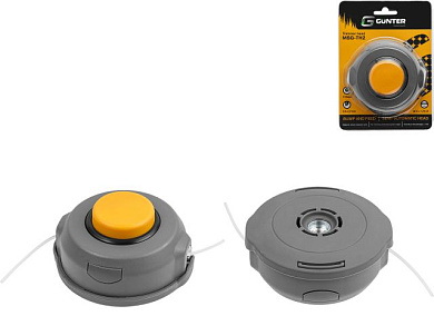 Головка триммерная MSG-TH2 полуавт., леска до 2.7 мм, Ø110 мм, лев. резьба М10х1.25 "мама" GUNTER GUX6010-2