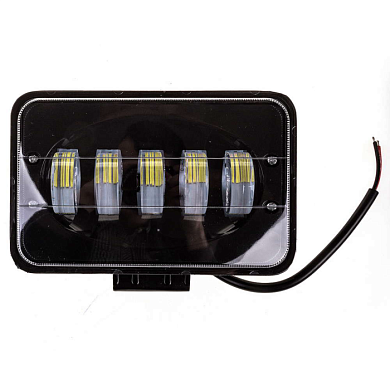 Фара светодиодная OFF ROAD 165*105(120)*80 мм прямоугольная 12V/24V 50W 6000К 5 диодов Дальний SKYWAY S07201067