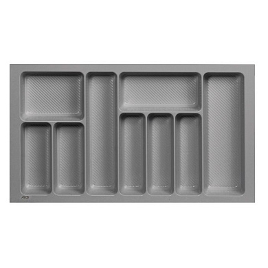 Лоток для столовых приборов 800 LINER 735*430, серый AKS 117226