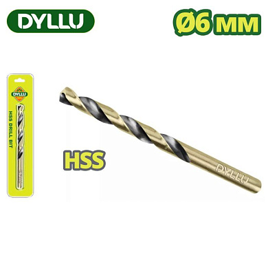 Сверло по металлу HSS 6 мм DYLLU DTTD1K06