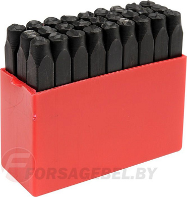 Набор клейм буквы 6 мм 27 шт. Yato YT-6862