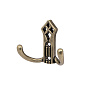 Крючок меб. двухрожковый мет. PALAZZO античное серебро AKS 81196