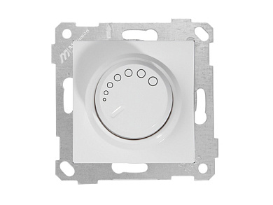 Выключатель поворотный, диммер, скрытый без рамки винт. зажим 1000Вт, белый RITA Mutlusan 2200 444 0201