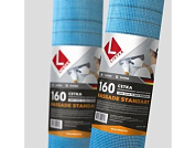 Стеклосетка штукатурная 5х5, 1мх50м, 160, синяя, FASSADE STANDART LIHTAR 4814273004698