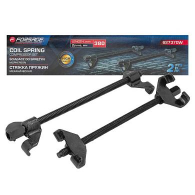 Стяжка пружин механическая двухзахватная 380 мм, 2 шт. Forsage F-627370W