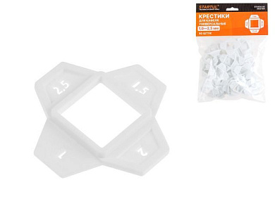 Крестики д/кафеля универсальные 1,0-2,5мм 50шт STARTUL MASTER ST4404-00