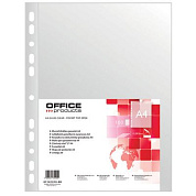 Файл (папка-карман) "Office products", A4, 100 шт, 45 мкм, прозрачный