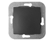 Выключатель 1 клав. (cкрытый, 10А) графит, Уют, Bylectrica С110-550гр