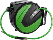 Пневмошланг армированный на катушке 10х16 мм, 15 м с фитингами ECO EC3924-1