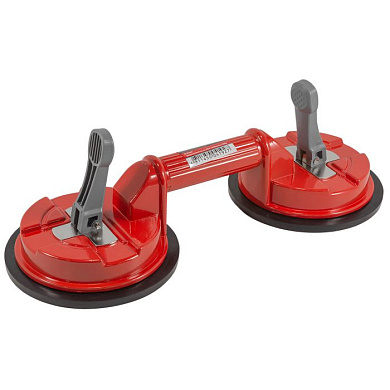 Съемник стекол двухзажимной с присосками, диам. 145 мм, алюминий Forsage F-63404