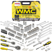 Набор инструментов 216 пр. 1/4'',3/8''&1/2'', 6-гр. WMC TOOLS WMC-38841