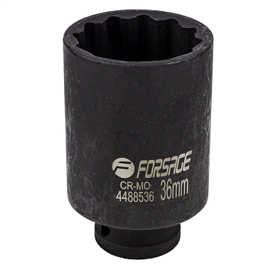 Головка ударная глубокая 36 мм 12-гр 1/2'' Forsage F-4488536