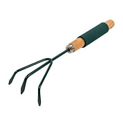 Рыхлитель 3-зубый для почвы с деревянной рукояткой WMC TOOLS WMC-TG2104020-L