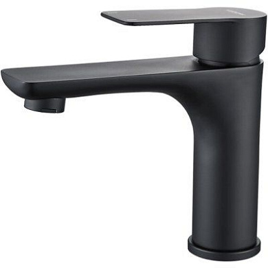 Смеситель для умывальника, нержавеющая сталь, черный L71018B Ledeme