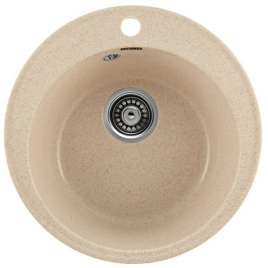 Мойка кухонная из мраморной крошки, бежевый, A05-20 Gerhans