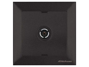 Розетка телевиз. 1-ая, скрытая, с/з, 11dB, переходная, черная, DARIA, Mutlusan 21201700184