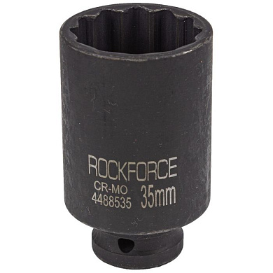 Головка ударная глубокая 35 мм, 12-гр., 1/2" RockForce RF-4488535