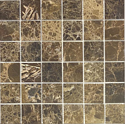 Мозаика Pietrine Emperador Dark MAT, 48x48x4 мм, MOSAICSTORY 36026