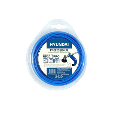 Леска для триммера HYUNDAI RD-2015 PRO 2,0мм*15м,двухсл.круг.