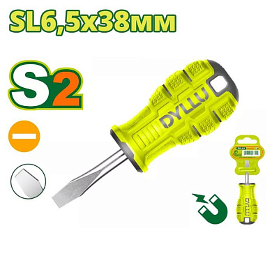 Отвертка шлицевая SL6,5 38 мм DYLLU DTSDA261