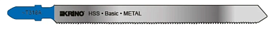 Полотно по металлу для лобзика T318A HSS 132x1,2, 3 шт. Krino 23620115
