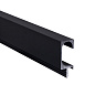 Ручка-профиль алюм. врезная C-образная, 4м, черный матовый AKS 75975