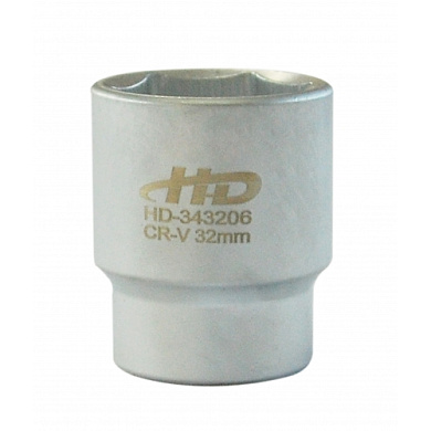 Головка торцевая 3/4" 6-гр 32 мм L53 мм CrV H-D HD-343206