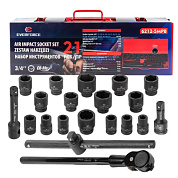 Набор инструментов ударных 17-50 мм 21 пр. 3/4'', 6-гр. EVERFORCE EF-6212-5MPB