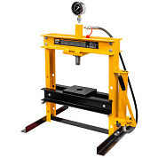 Пресс настольный гидравлический с манометром и выносным насосом 12 т, раб.высота 0-300 мм, раб. ширина 500 мм, ход штока 175 мм JCB JCB-TY12001