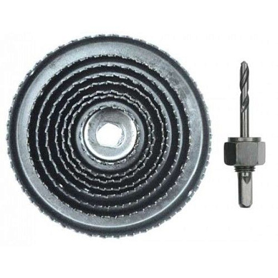 Набор кольцевых коронок по дереву 38-127 мм, L21 мм, 9 пр. Vorel 22572