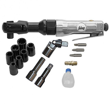 Пневмотрещотка 1/2" 61 Нм RW + набор аксессуаров FUBAG 100108