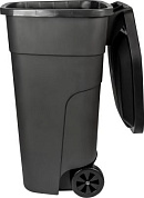 Бак для мусора с крышкой на колесах 110л серый Пластик Репаблик PT9957СЕР-1РS