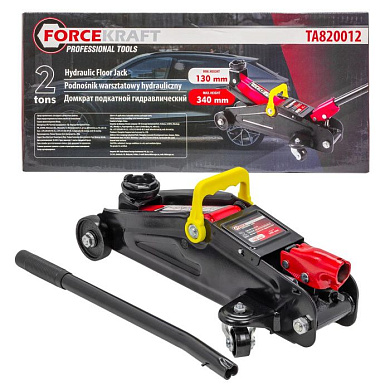 Домкрат подкатной гидравлический 2 т, 130-340 мм ForceKraft FK-TA820012
