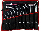 Набор накидных ключей отогнутых на 75 гр. 6-27 мм 10 пр. Baum 20-10M