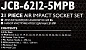 Набор инструментов ударных 3/4'' 21 пр 6-гр 17-36 мм, 12-гр 38-50 мм JCB JCB-6212-5MPB
