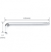 Ключ шестигранный с шаром EXTRA LONG Toptul серия AGBE