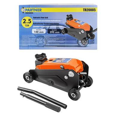 Домкрат подкатной гидравлический 2.5 т, 140-390 мм Partner PA-TR20005