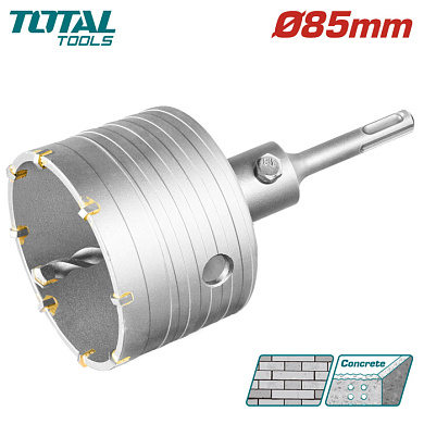 Коронка SDS-plus 85 мм TOTAL TAC430851