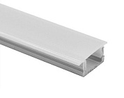 Профиль алюминиевый LIRA-1708 врезной с экраном, цвет алюминий, 3м AKS 90607