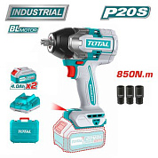 Аккумуляторный ударный гайковерт 20 В / 850 Нм TOTAL TIWLI2085