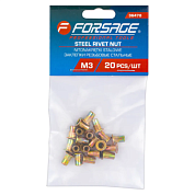 Заклепки резьбовые стальные 20 шт Forsage F-36470
