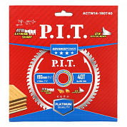 Диск пильный по дереву ADVANCE 190x30x1,4 мм, 40T Carbide, зуб ATB 15° PIT ACTW14-190T40