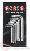 Набор Г-обр. ключей Torx Т40-Т60 6 пр. Force 5063