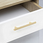 Ручка меб. скоба мет. SNAKE 128 золото анодированное AKS 111273
