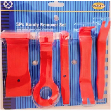 Съемник крепежа обивки пластмассовый (NYLON), набор 5 предметов H-D HD-0836