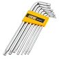 Набор ключей TORX Г-образных длинных T10-T40 7 пр. JCB JCB-5071L