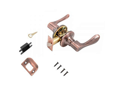 Защелка врезная межкомнатная 8531 PS AC медь пустая СТАНДАРТ УЗК 13407