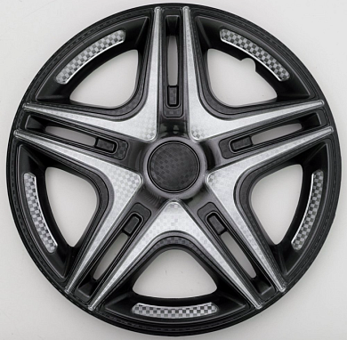 Колпак декоративный автомобильный Дакар Super Black 15" (4 шт) Star S15141
