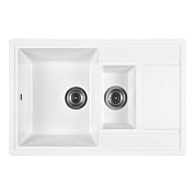 Мойка кухонная из мраморной крошки, white, Wisent WQ780-28